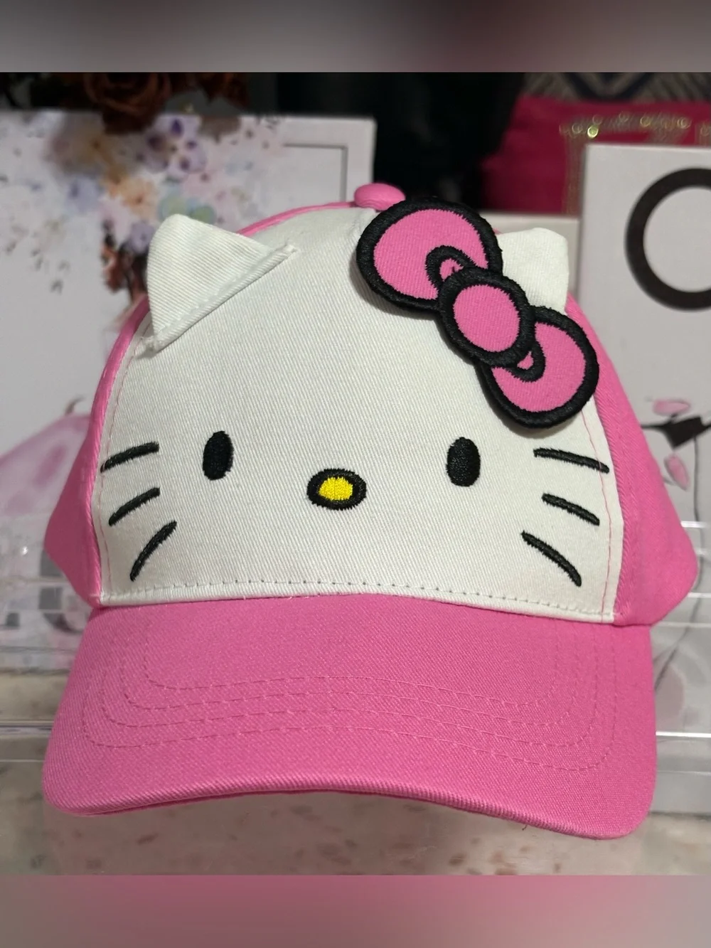 NWT Girls Hello Kitty Adjustable Baseball Cap